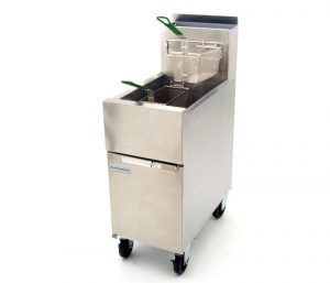Dean super runner manual gas fryer with millivolt control