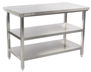 commercial kitchen work table