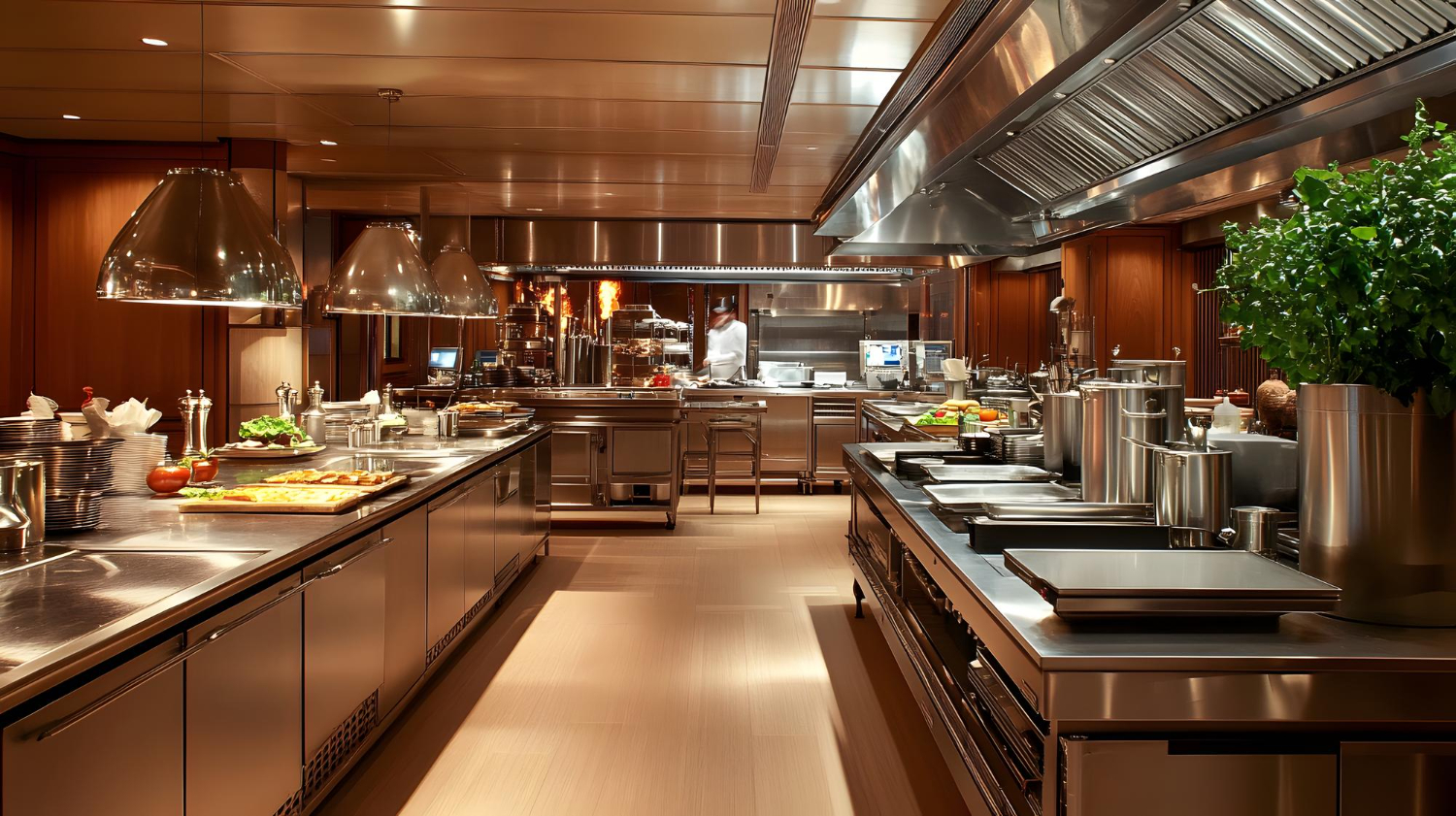 commercial kitchen for banquet halls